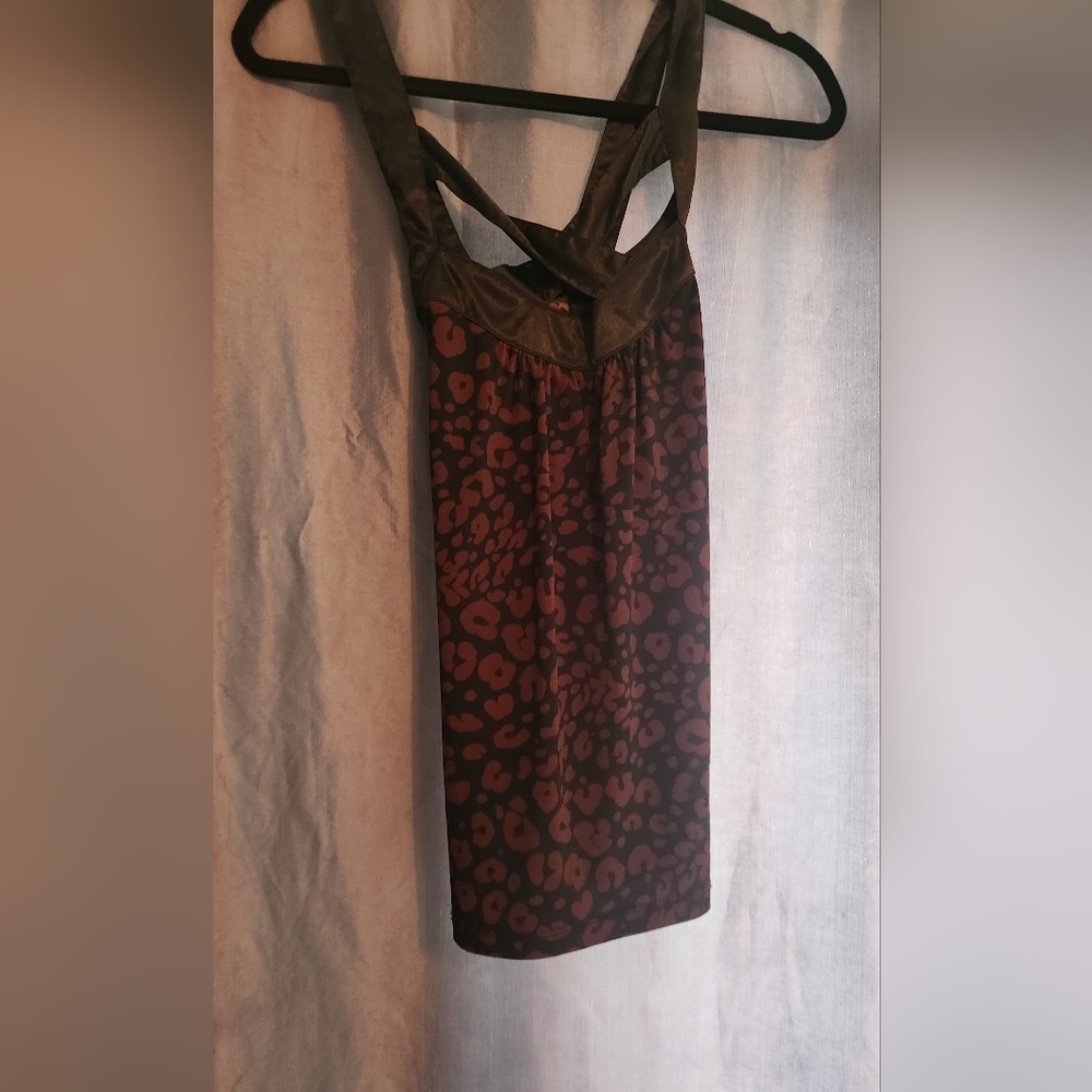 Unique Top - Red Cheetah Print